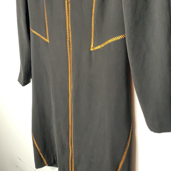 Rag & Bone black orange stitch dress 2 - Picture 5 of 9